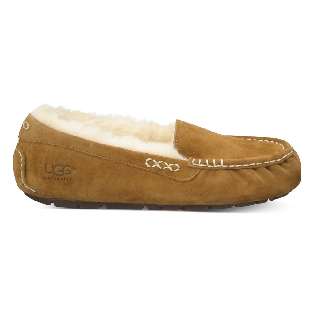 Ugg Womens Ansley Classic Moccasin Plush Slippers